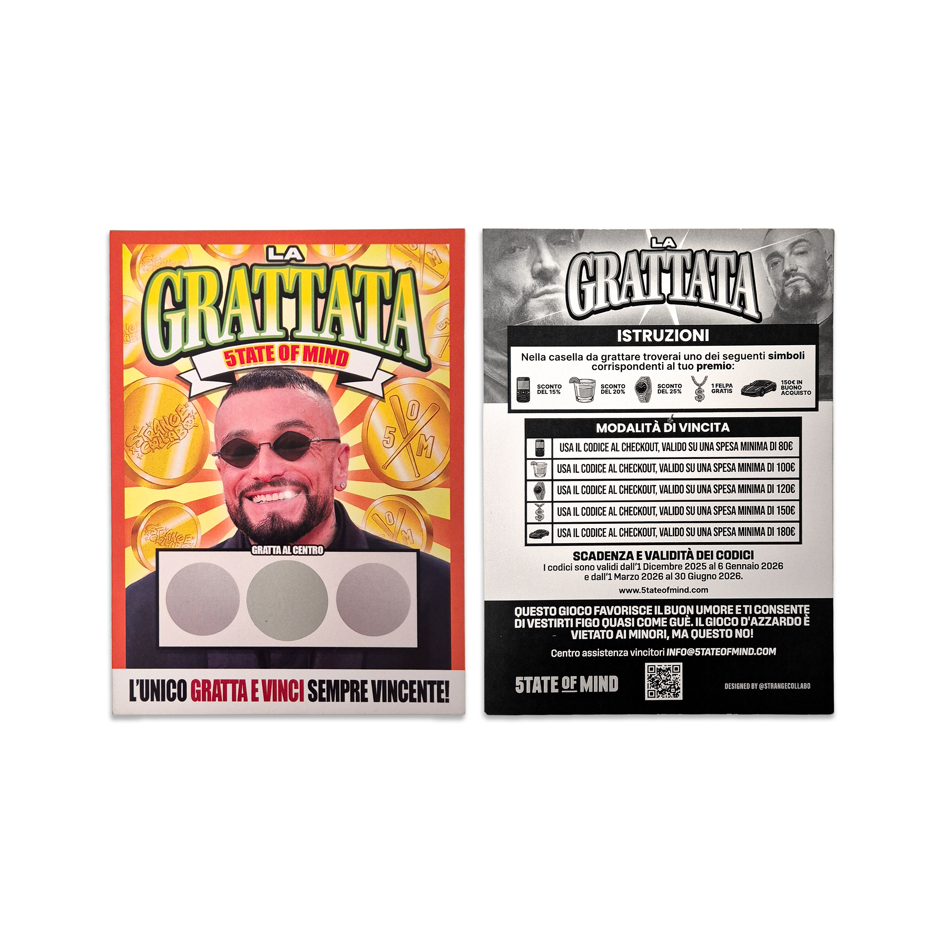 5TATE OF MIND X STRANGECOLLABO - "LA GRATTATA" (Bundle x3)